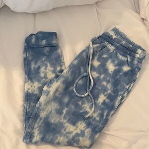 LoveShackFancy Blue and White pants
